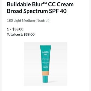Buildable Blur CC Cream Broad Spectrum SPF 40
